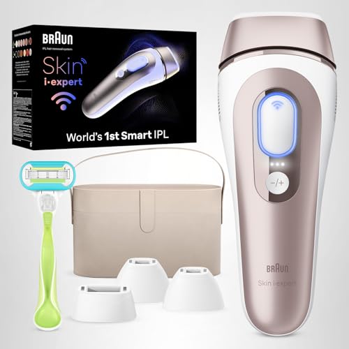 Braun Smart IPL Pro 7 Hair Removal Device with App 4 Heads Permanent IPL IPL7387