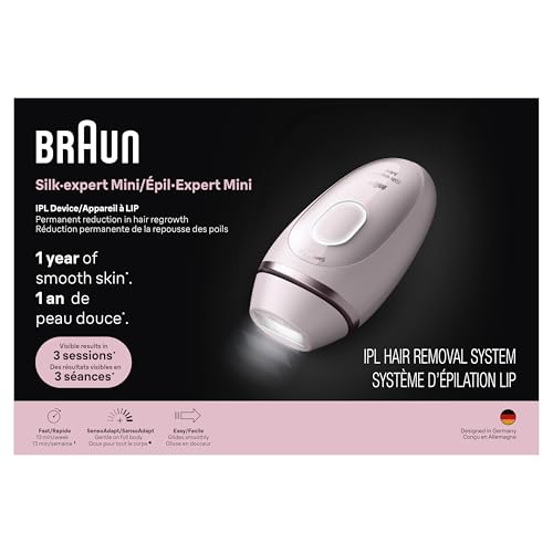 Braun Silk Expert Mini IPL Hair Removal Device At Home Permanent Hair Reduction IPL1111