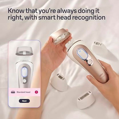 Braun Smart IPL Pro 7 Hair Removal Device with App 4 Heads Permanent IPL IPL7387