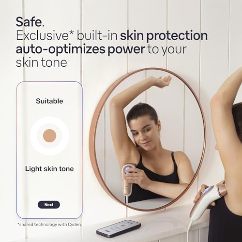 Braun Smart IPL Pro 7 Hair Removal Device with App 4 Heads Permanent IPL IPL7387