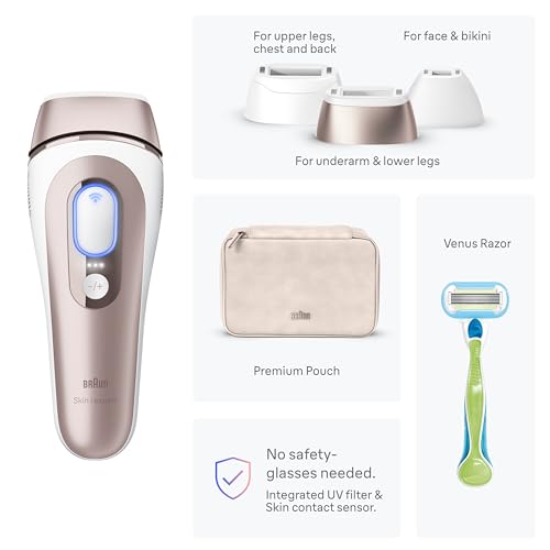 Braun Smart IPL Pro 7 Hair Removal Device with App 3 Heads Permanent IPL IPL7243
