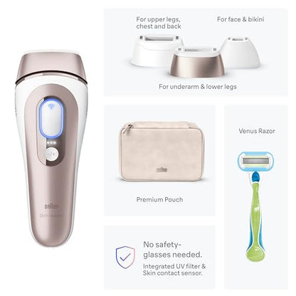 Braun Smart IPL Pro 7 Hair Removal Device with App 3 Heads Permanent IPL IPL7243