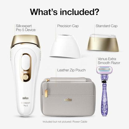 Braun Silk Expert Pro 5 IPL Hair Removal Device 2 Heads Venus Razor IPL5157