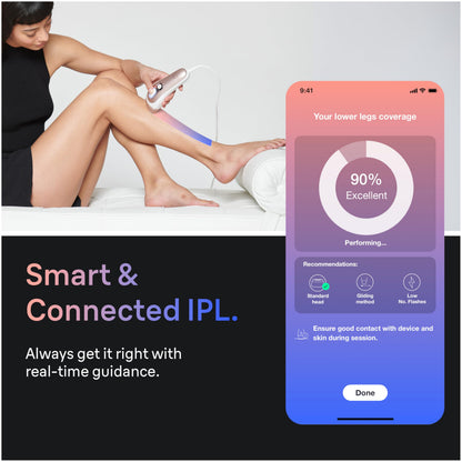Braun Smart IPL Pro 7 Hair Removal Device with App 3 Heads Permanent IPL IPL7243