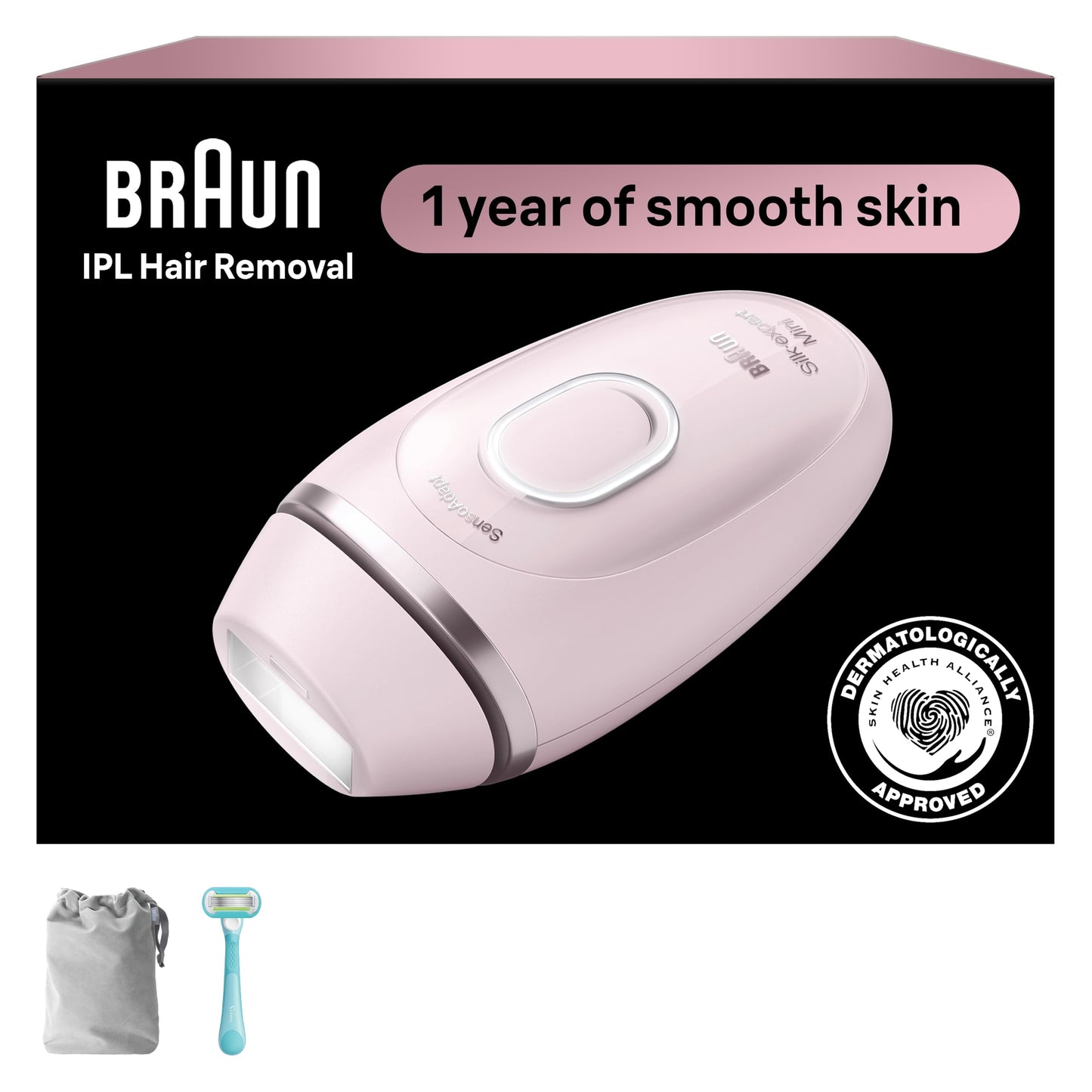 Braun Silk Expert Mini IPL Hair Removal Device At Home Permanent Hair Reduction IPL1111