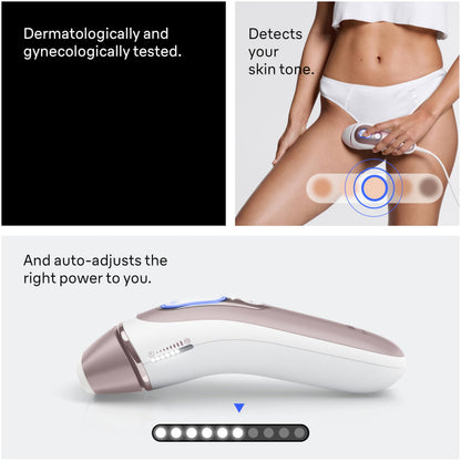 Braun Smart IPL Pro 7 Hair Removal Device with App 3 Heads Permanent IPL IPL7243