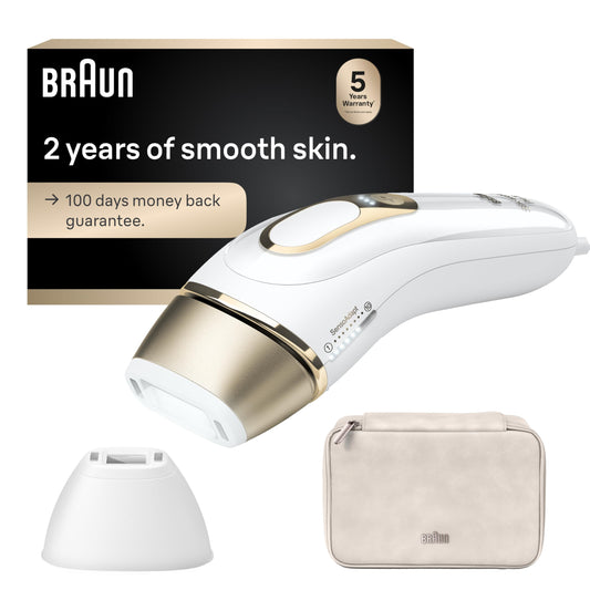 Braun Silk Expert Pro 5 IPL Hair Removal Device 2 Heads with Pouch IPL5137