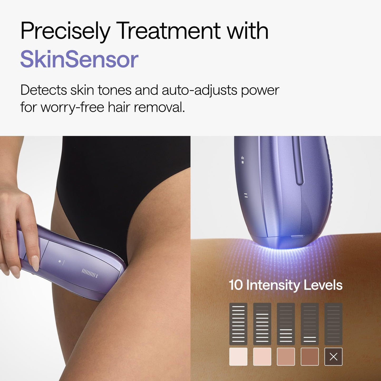 Ulike Air 10 IPL Hair Removal Device Dual Lights USHR Mode Painless Hair Removal