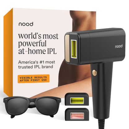 Nood Flasher Pro IPL Hair Removal Device Red Light Therapy Permanent Hair Removal Black
