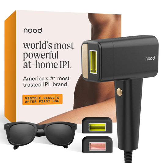 Nood Flasher Pro IPL Hair Removal Device Red Light Therapy Permanent Hair Removal Black