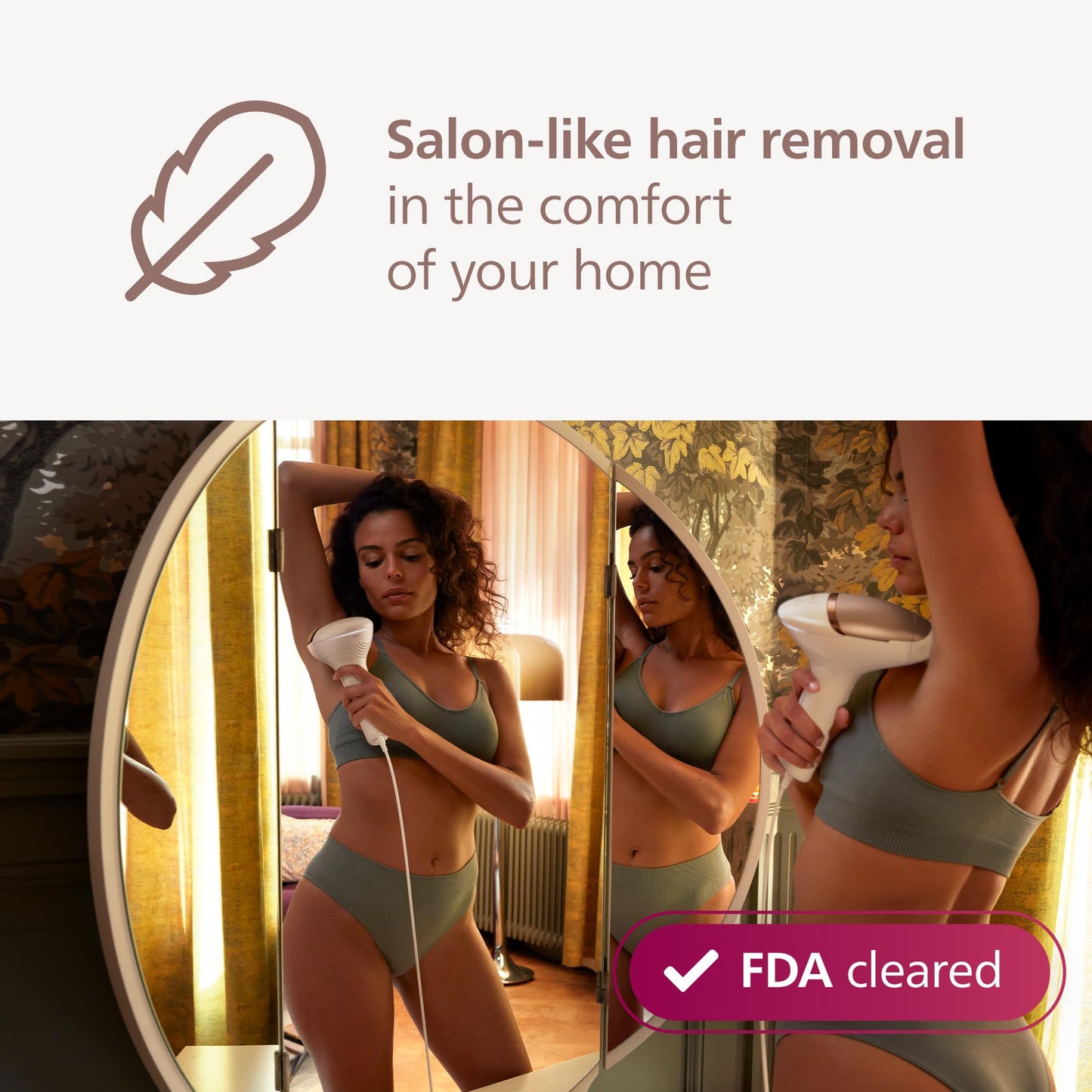 Philips Lumea 9000 IPL Hair Removal Device SenseIQ 4 Attachments BRI984