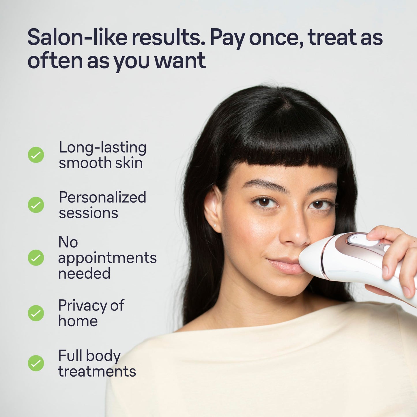 Braun Smart IPL Pro 7 Hair Removal Device with App 4 Heads Permanent IPL IPL7387