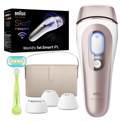 Braun Smart IPL Pro 7 Hair Removal Device with App 4 Heads Permanent IPL IPL7387